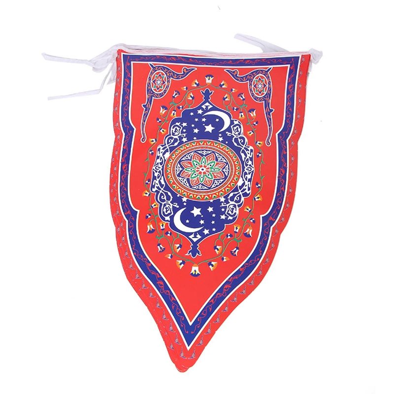 8st Ramadan Flagga Islamisk Bunting Hängande Eid Mubarak Festdekorationer