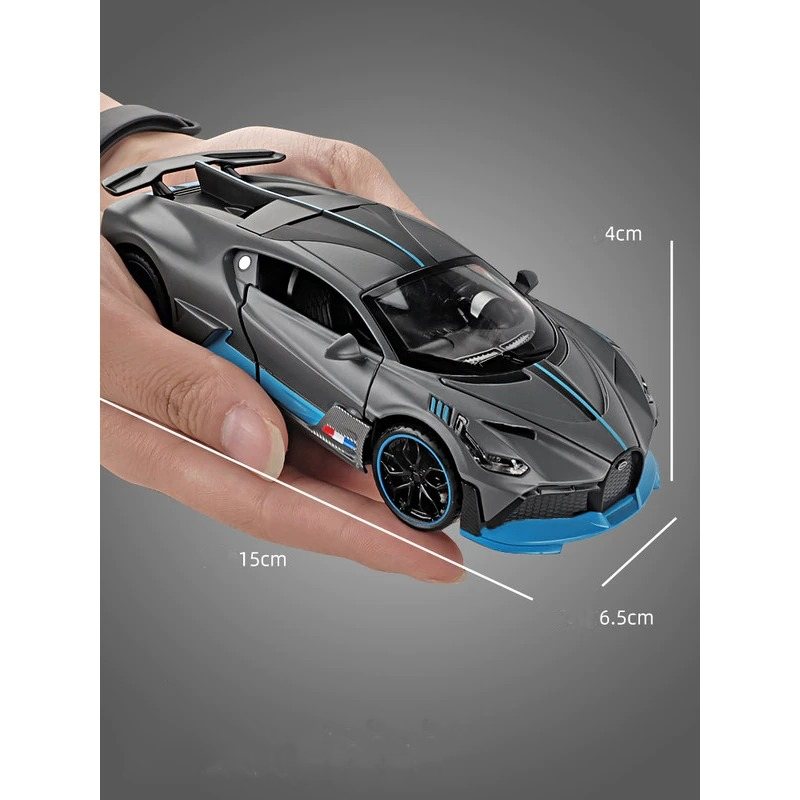 Alloy Sport Car Bugatti Divo Öppna Dörrar Ljudljus