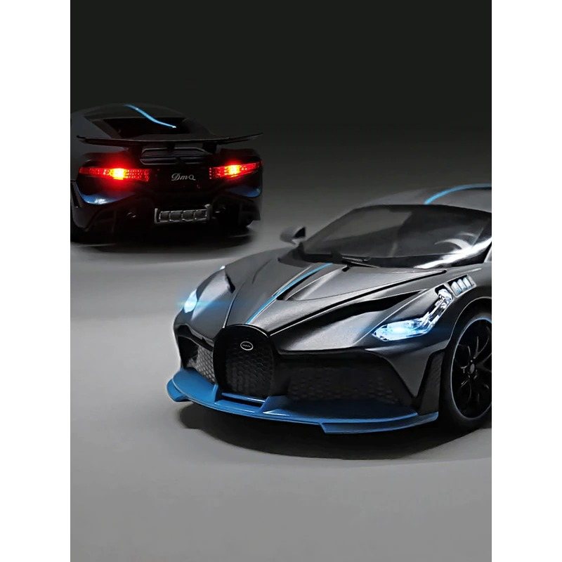 Alloy Sport Car Bugatti Divo Öppna Dörrar Ljudljus