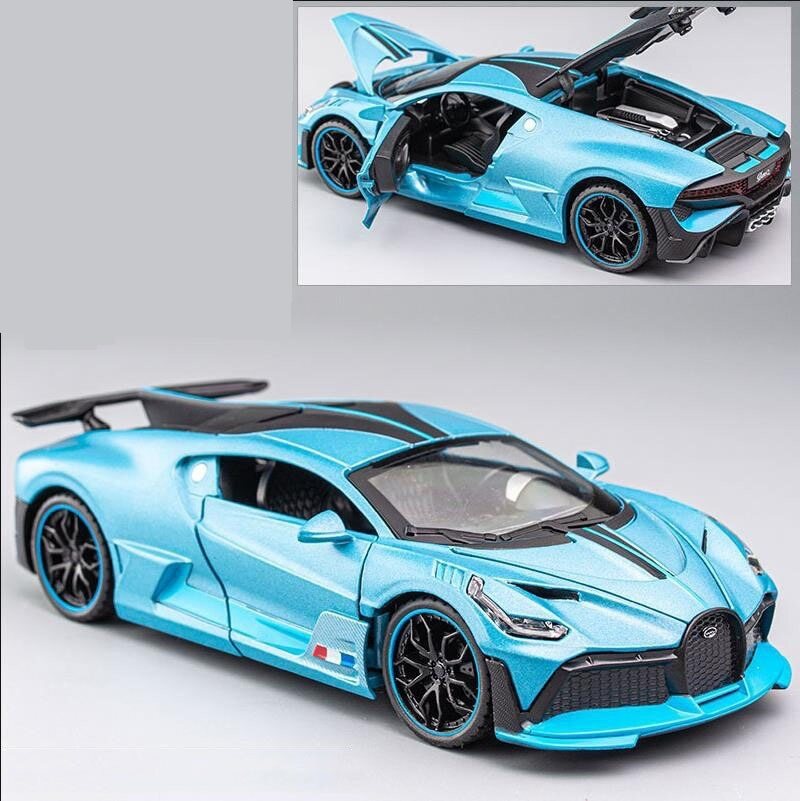 Alloy Sport Car Bugatti Divo Öppna Dörrar Ljudljus