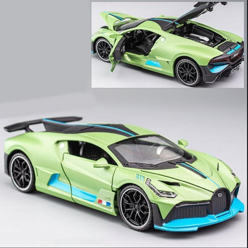 Alloy Sport Car Bugatti Divo Öppna Dörrar Ljudljus