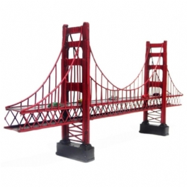 Antik Klassisk Golden Gate Bridge I San Francisco Modell Retro Vintage