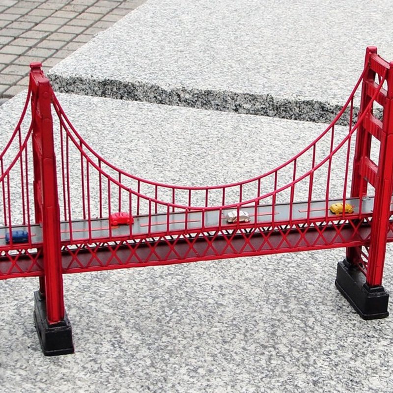 Antik Klassisk Golden Gate Bridge I San Francisco Modell Retro Vintage