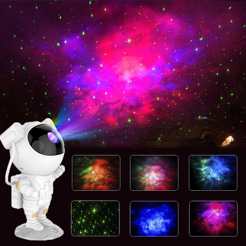 Astronaut Light Projector Led Kids Galaxy Fjärrkontroll