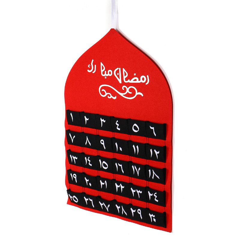 Barn Arabisk Mdf Ramadan Adventskalender 30 Fickor Eid Mubarak Gör-det-själv Husinredning