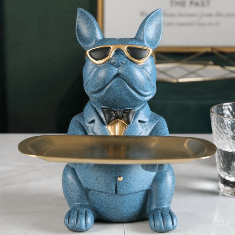 Bulldog Staty Bord Heminredning Spargris