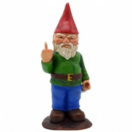 Gnome Staty Långfinger Harts Mikro Landskap Trädgård Dekoration