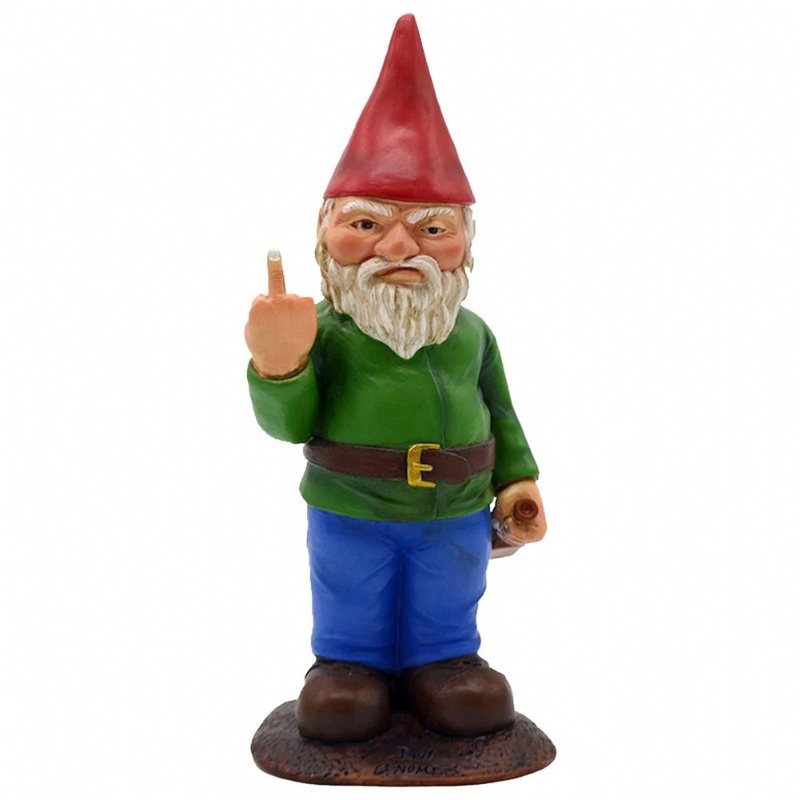 Gnome Staty Långfinger Harts Mikro Landskap Trädgård Dekoration