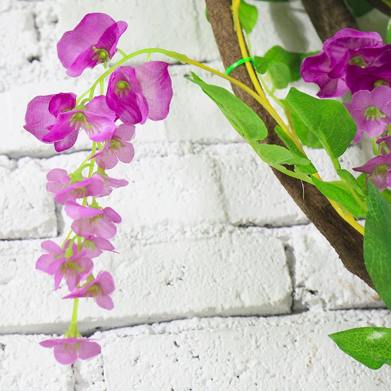 Konstgjorda Blommor Dekorativ Wisteria Vine Silk Garland