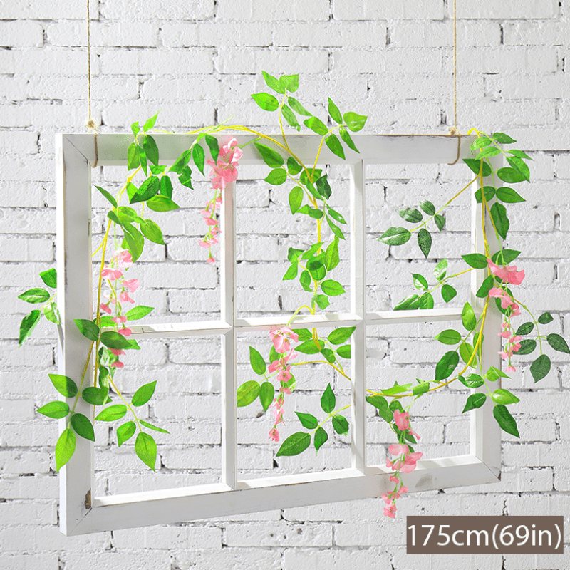 Konstgjorda Blommor Dekorativ Wisteria Vine Silk Garland