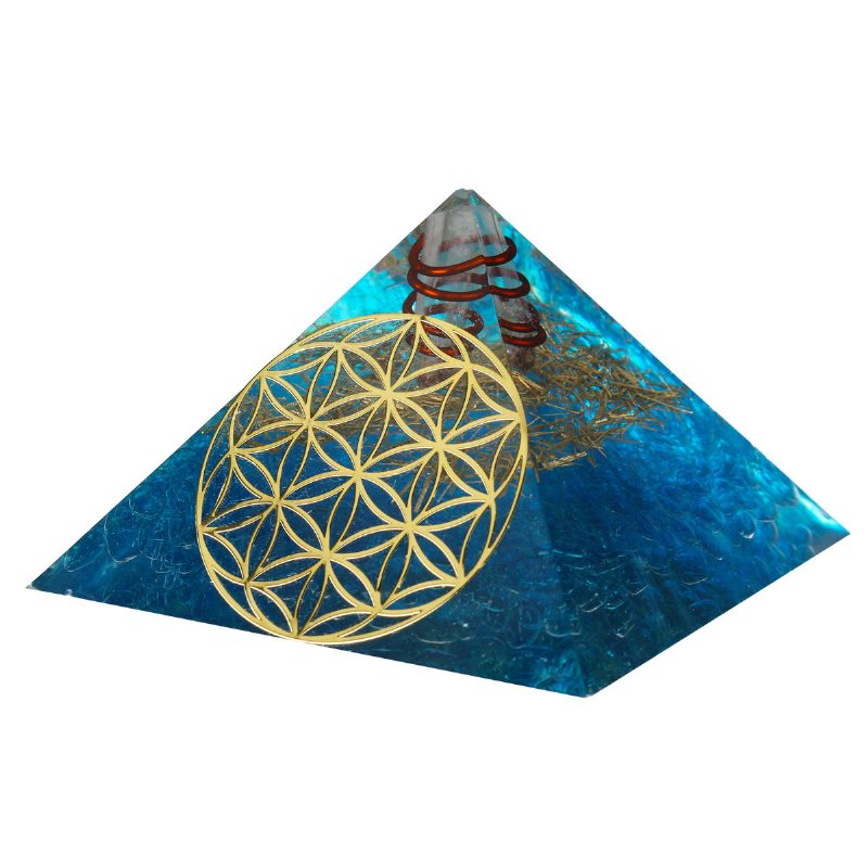 Kristaller Apatit Orgone Ädelsten Pyramid Meditation Yoga Energy Generator Healing