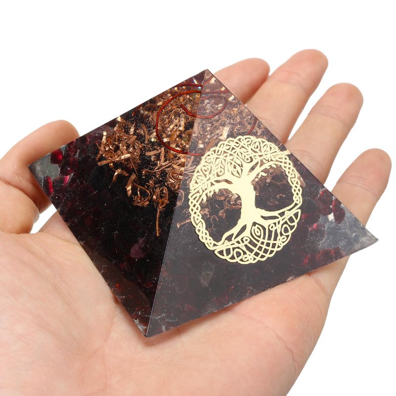 Kristaller Apatit Orgone Ädelsten Pyramid Meditation Yoga Energy Generator Healing