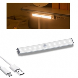 Led Nattljus Rörelsesensor Trådlös Usb Uppladdningsbar Nattlampa