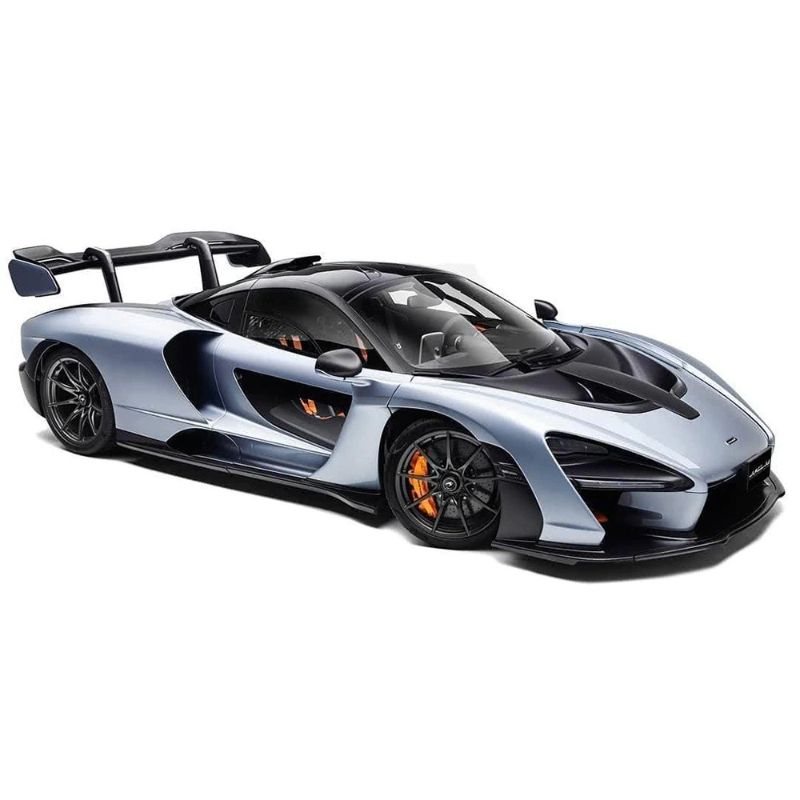 Mclaren Senna Alloy Sportbil Modell Med Ljud Ljus Pull Back Toy