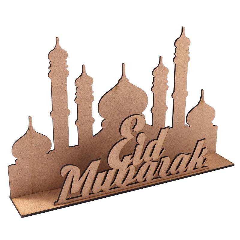 Mdf Eid Ramadan Mubarak Adventskalender Nedräkning Diy Stand Hemdekorationer