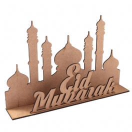 Mdf Eid Ramadan Mubarak Adventskalender Nedräkning Diy Stand Hemdekorationer