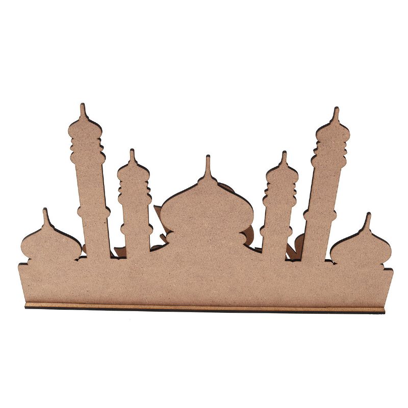 Mdf Eid Ramadan Mubarak Adventskalender Nedräkning Diy Stand Hemdekorationer