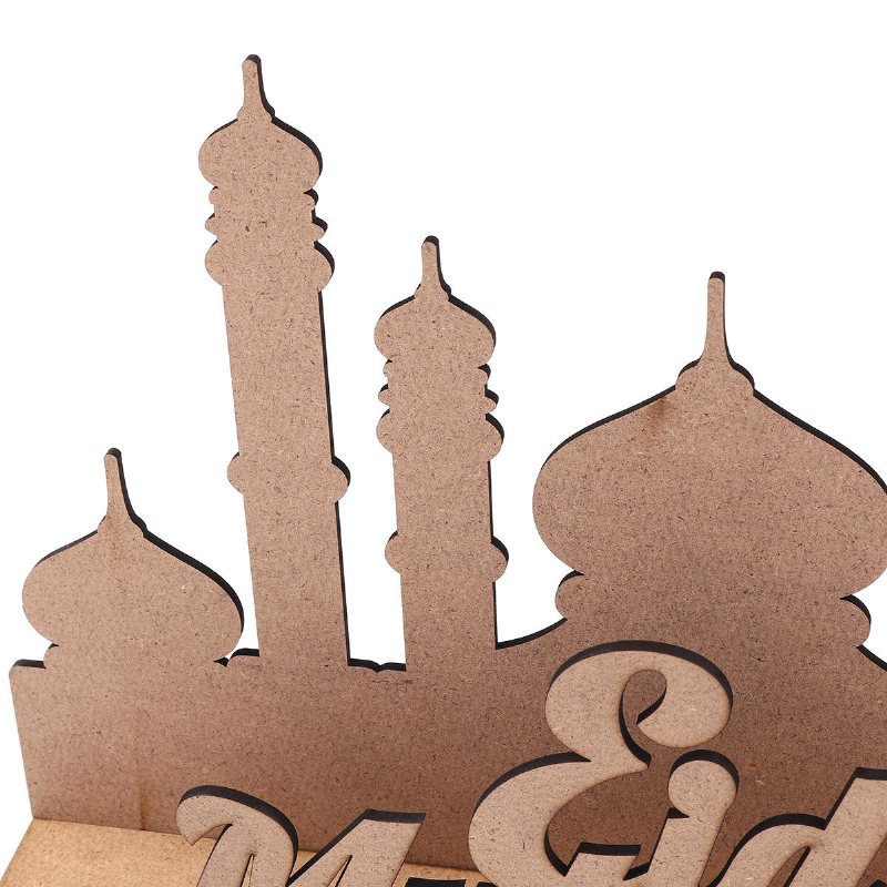 Mdf Eid Ramadan Mubarak Adventskalender Nedräkning Diy Stand Hemdekorationer