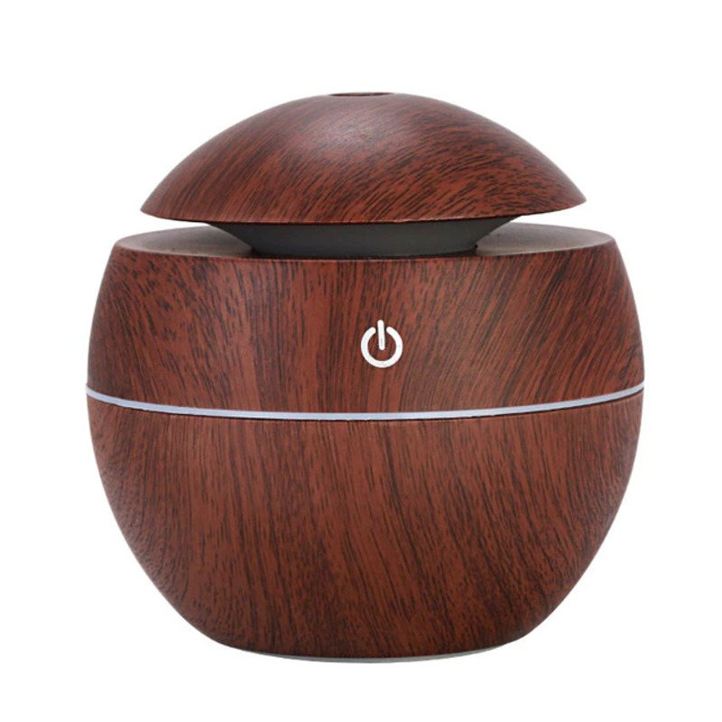 Mini Luftfuktare Usb Aroma Diffuser Träkorn Eterisk Oil Aromaterapi