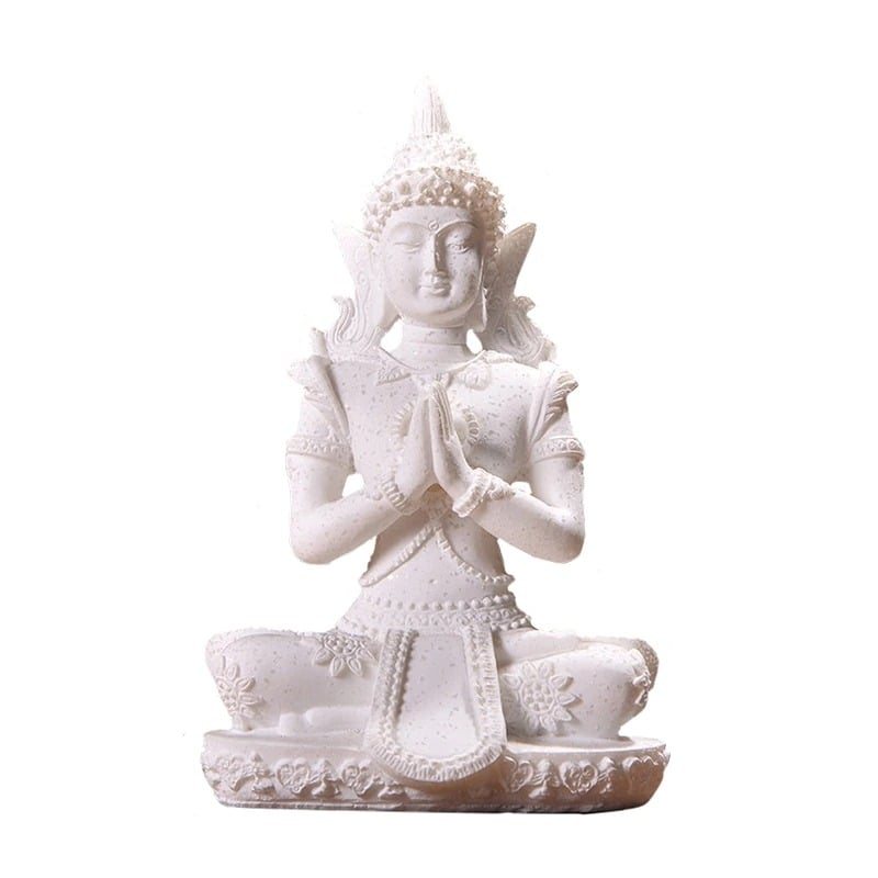 Miniatyr Buddha Staty Dekorativ Prydnad Figur