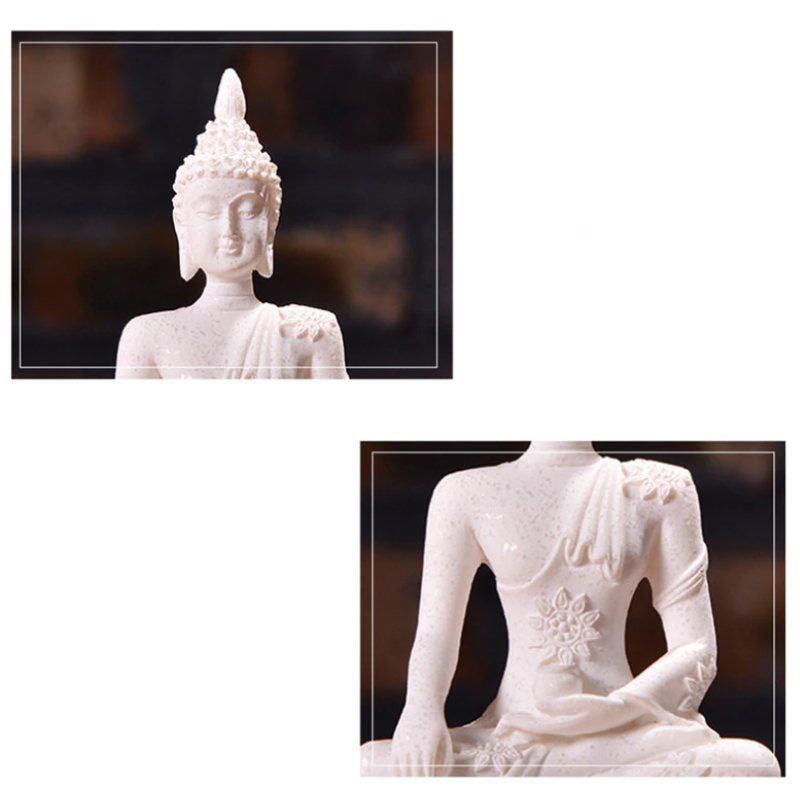 Miniatyr Buddha Staty Dekorativ Prydnad Figur