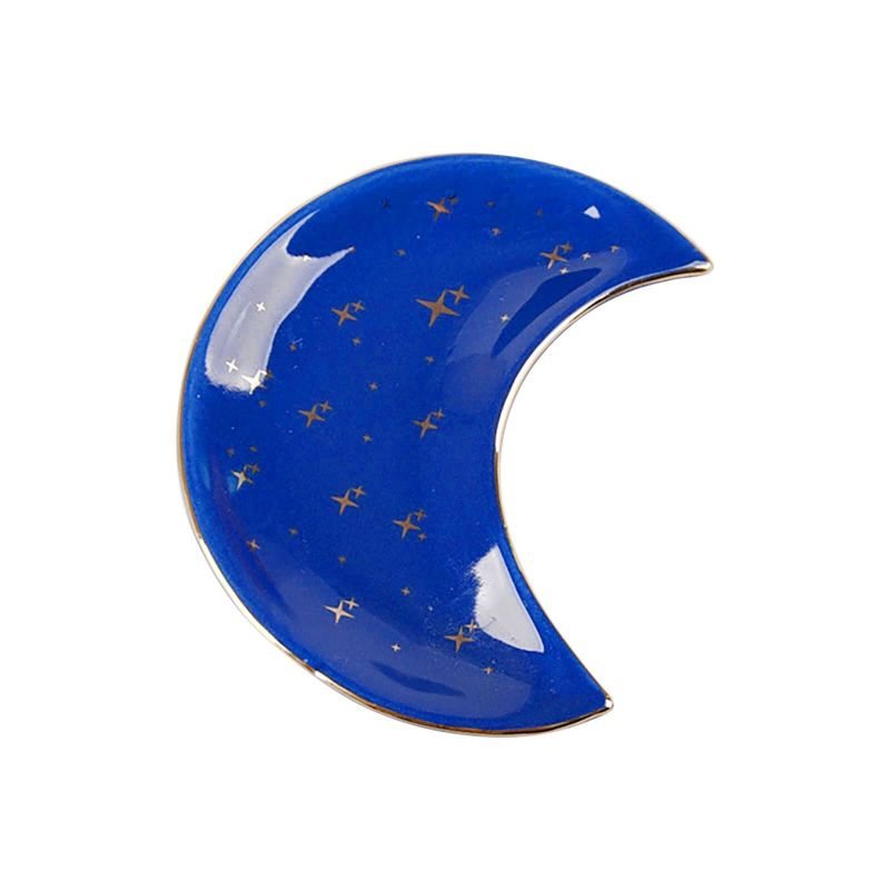 Nordic Ceramic Moon Shape Små Smyckesfat