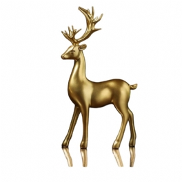 Resin Deer Golden Bull Figurines Heminredning