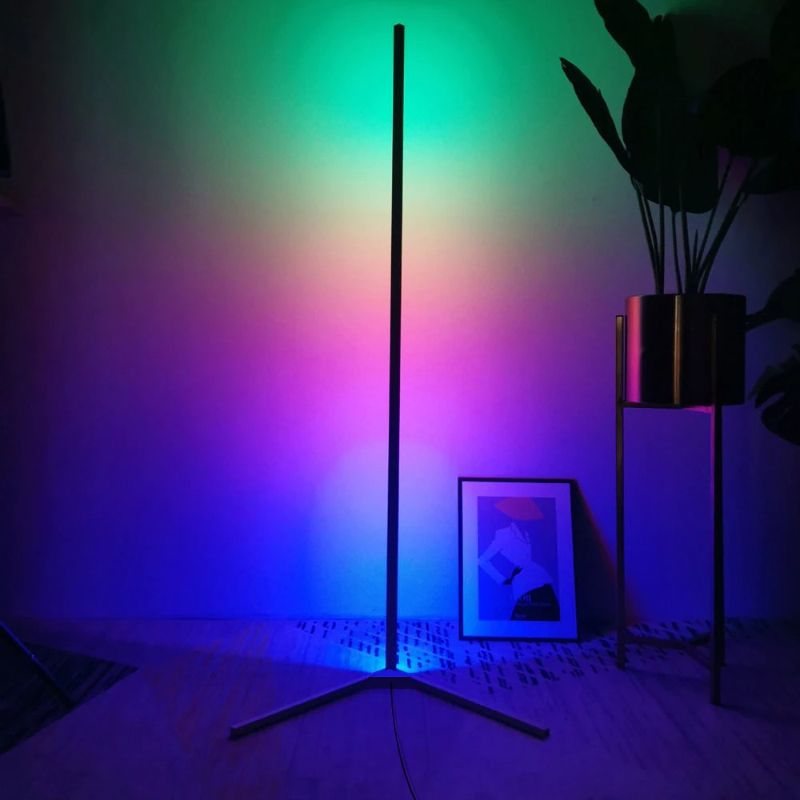 Rgb Led-lampa Nordic Corner Golv Ambient Lightning Vardagsrum Sovrum