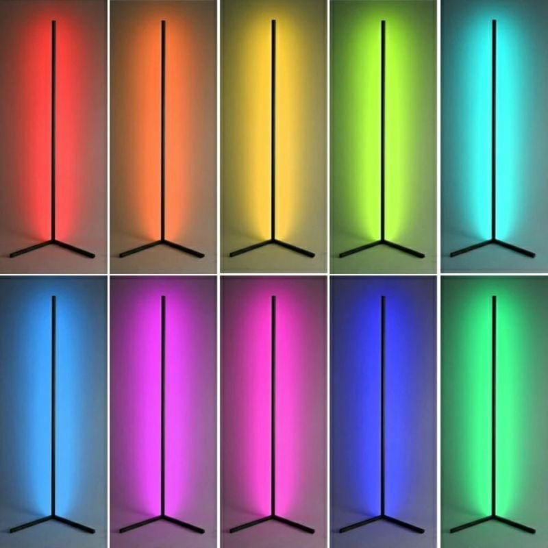 Rgb Led-lampa Nordic Corner Golv Ambient Lightning Vardagsrum Sovrum