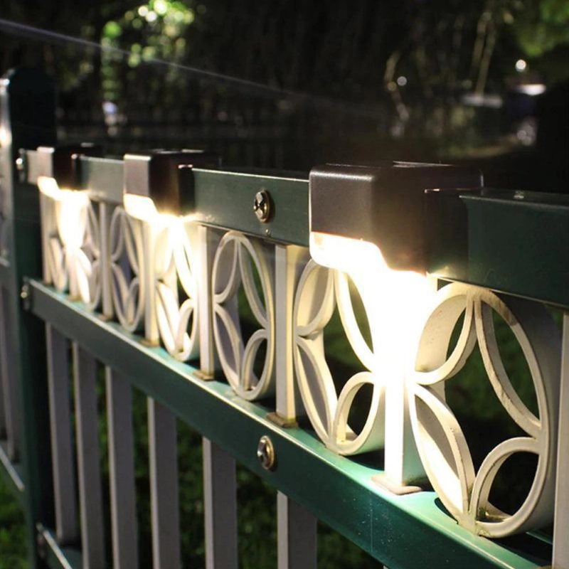 Solar Deck Lights Step Utomhus Vattentät Led Fence Lampa