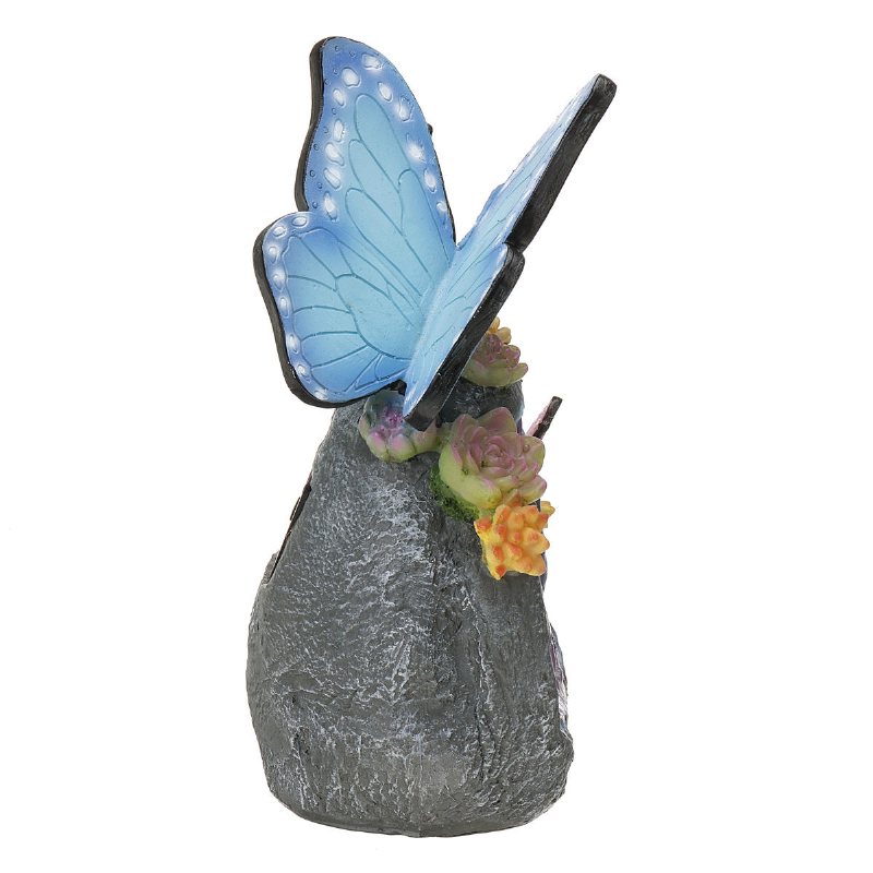 Utomhus Trädgård Solar Animal Butterfly Led Nattljus Yard Figurine Lampor Pathway Dekorationer