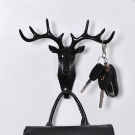 Vägghängande Krok Vintage Deer Head Keys Paraply Jacka Scarf Hanger