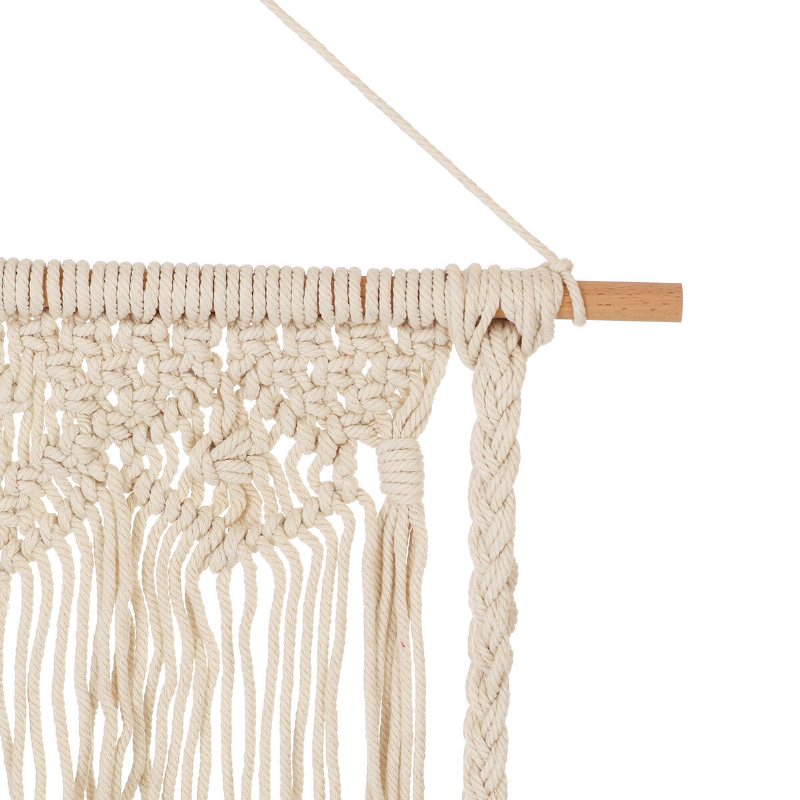 Vävd Macrame Boho Växthängare Hållare Gobeläng Vägghängande Konst För Hem Vägg Förvaringsdekor