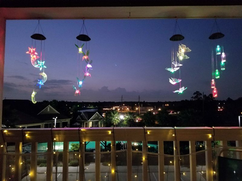 Wind Chime Solar Hummingbird Chimes Utomhus/inomhus Ljusfärg Som Ändras Led Present Till Mamma Och Mormor För Dekoration Av Trädgårdsdekorationer