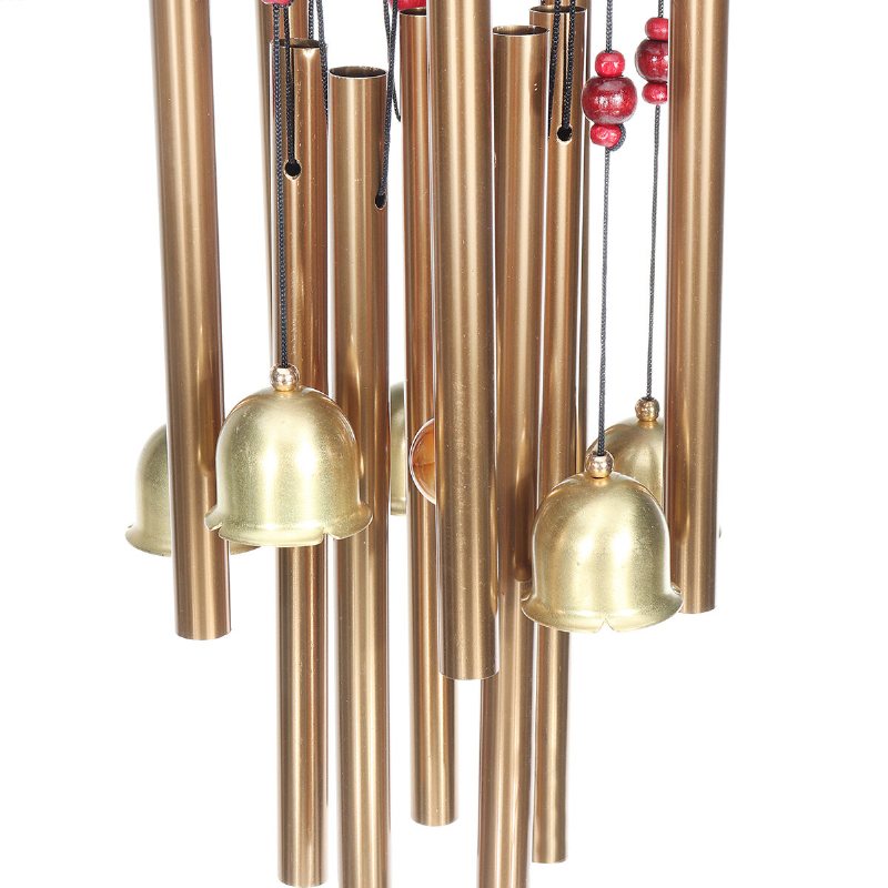 Wind Chimes Stor Tone Resonant Bell 10 Rör Kapell Kyrka Trädgårdsdekor 33"