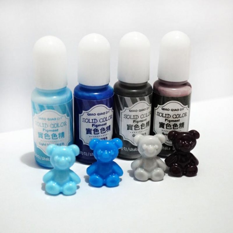 15g Enfärgad Pigment 18 Färger Uv-harts Kristalllim Färgämnen Diy Art Craft-förseglingsflaska