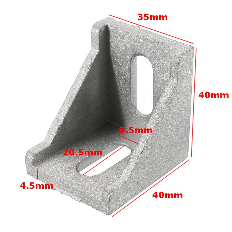 Aj40 4st Hörnfäste Gjuten Aluminium Vinkel Hörnfog 40x40mm