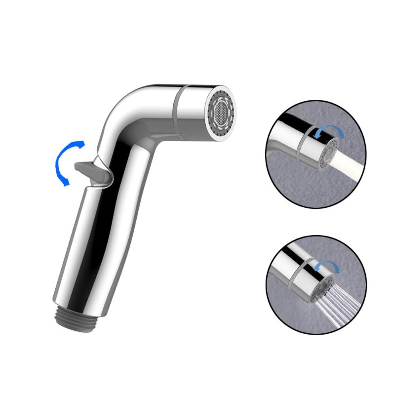 Bidet Airbrush Set Med Dubbla Ändamål Plast Abs Galvanisering Toalett Companion Flusher Munstycke