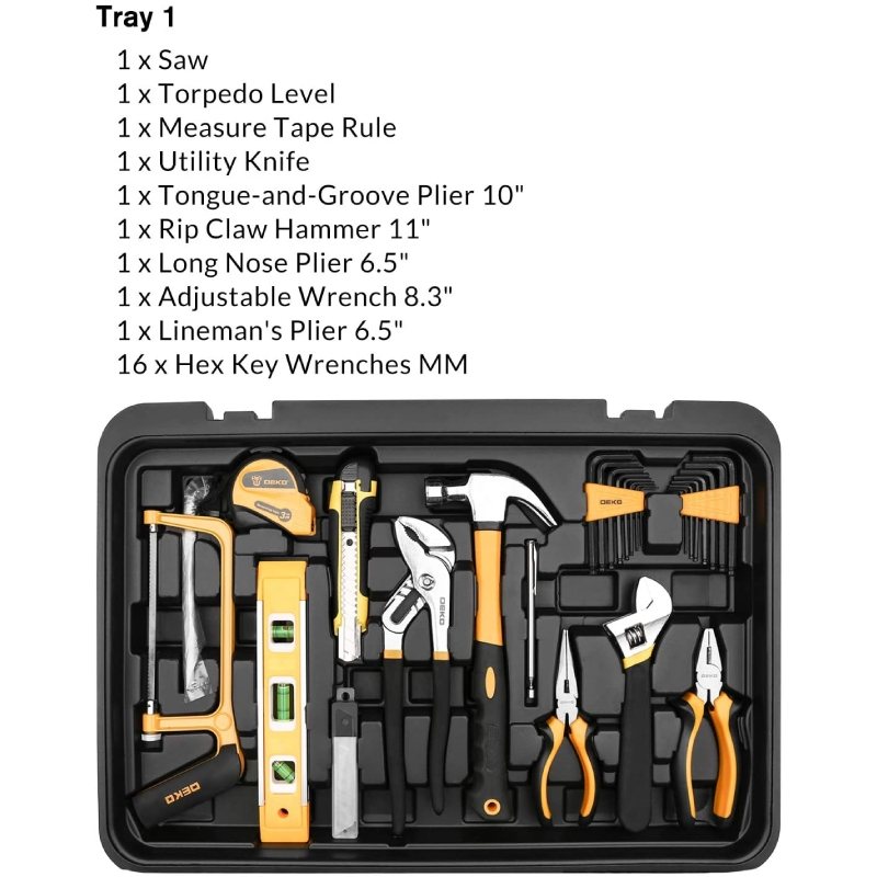 Crafting Tools Multitool Box Socket Set Och Momentnyckel