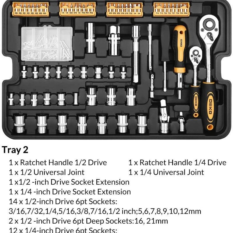 Crafting Tools Multitool Box Socket Set Och Momentnyckel