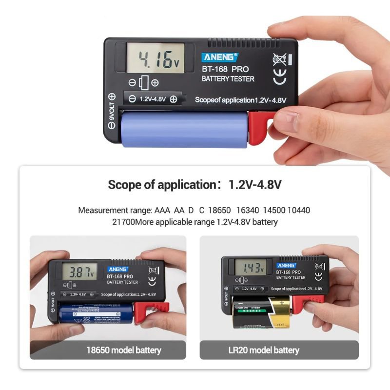 Digital Lithium Battery Capacity Tester Checker