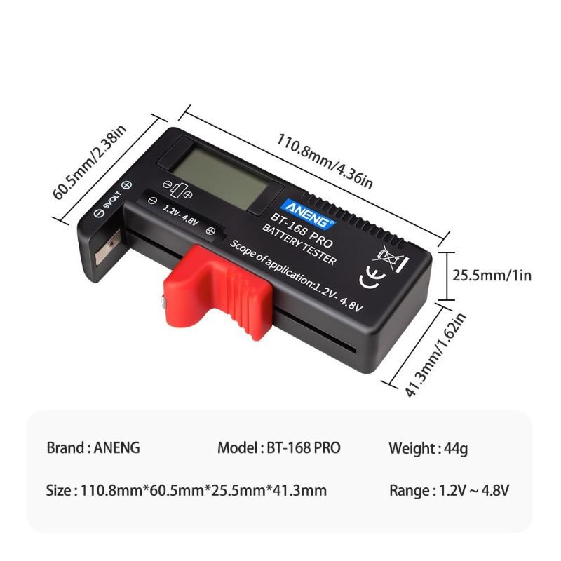 Digital Lithium Battery Capacity Tester Checker