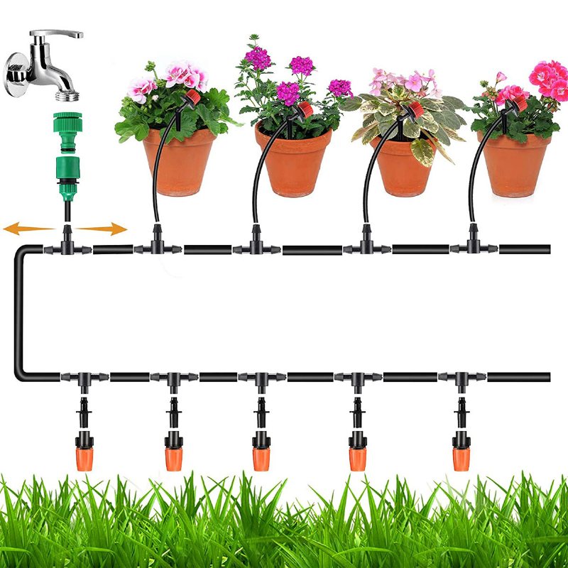 Diy Trädgård Micro Droppbevattningssystem Timing Controller Plant Blomma Automatisk