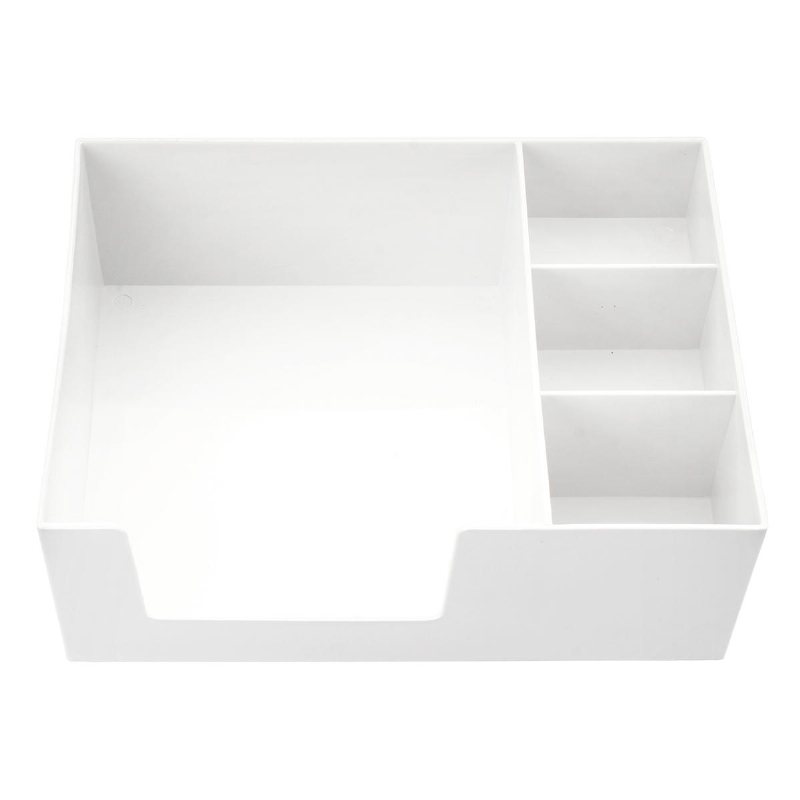 Enkel/dubbel Topp/botten/nivåer Desktop Plast Organizer Makeup Kosmetisk Förvaringslåda