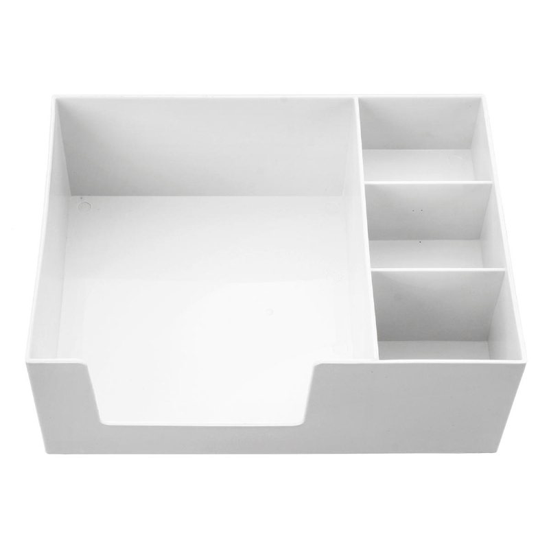 Enkel/dubbel Topp/botten/nivåer Desktop Plast Organizer Makeup Kosmetisk Förvaringslåda