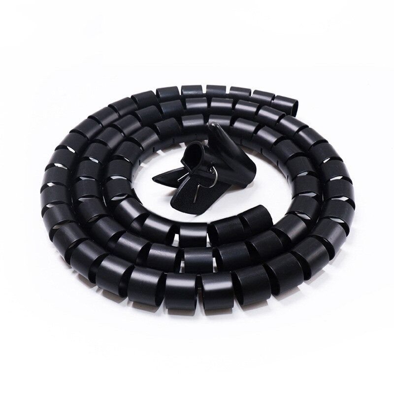 Line Organizer Pipe Protection Spiral Wrap Winding Cable Wire Cover 1m