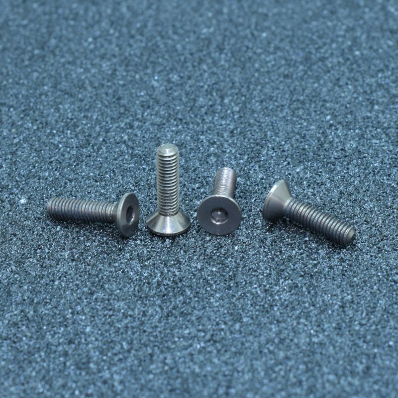 M3ah11 10 St M3x6mm Platt Försänkt Huvud Sexkantsskruv 7075 Aluminiumlegering Metriska Skruvbultar