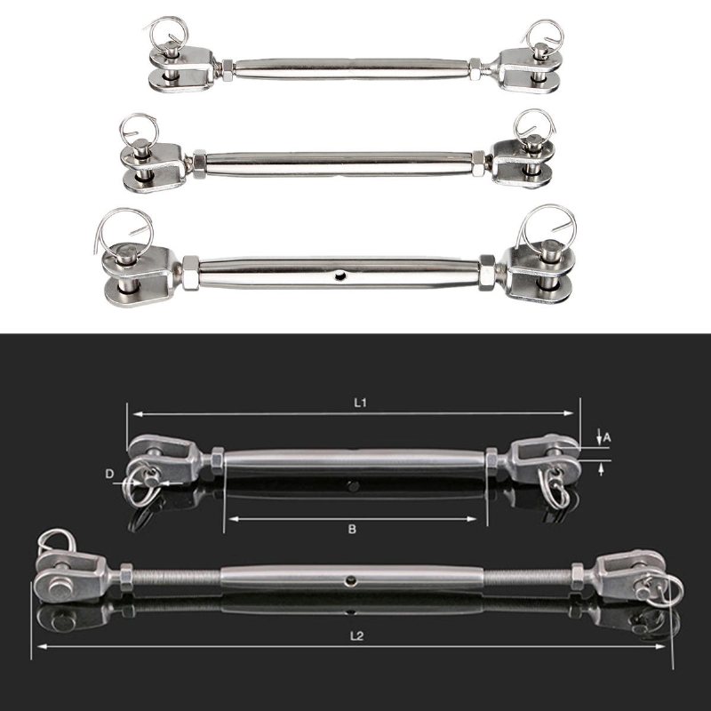 M5 M6 M8 Jaw & Jaw Spänne 316 Rostfritt Stål Sluten Kropp Riggskruv För Marin Båt Yacht