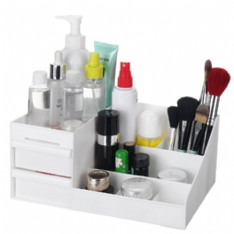 Plast Kosmetisk Makeup Förvaringslåda Organizer Case Hållare Smycken Med Låda