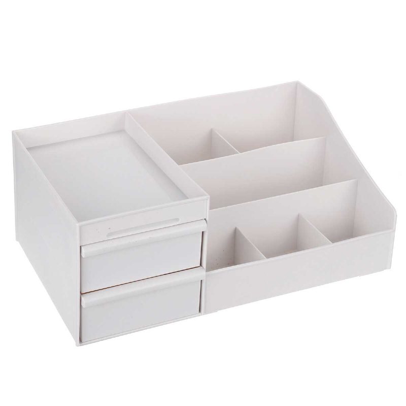 Plast Kosmetisk Makeup Förvaringslåda Organizer Case Hållare Smycken Med Låda